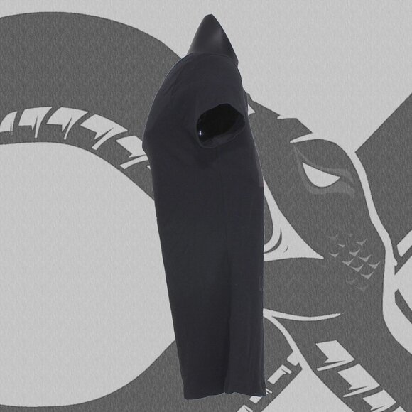 Moschino Love Women's Size 4 Short Sleeve Shirt Black 8-bit Heart Graphic - Picture 4 of 6